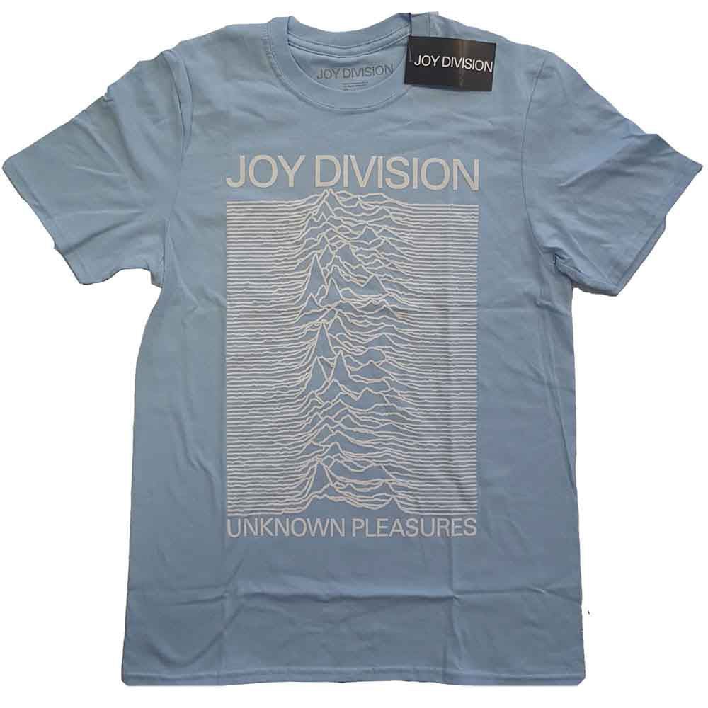 JOY DIVISION - Unknown Pleasures White On Blue